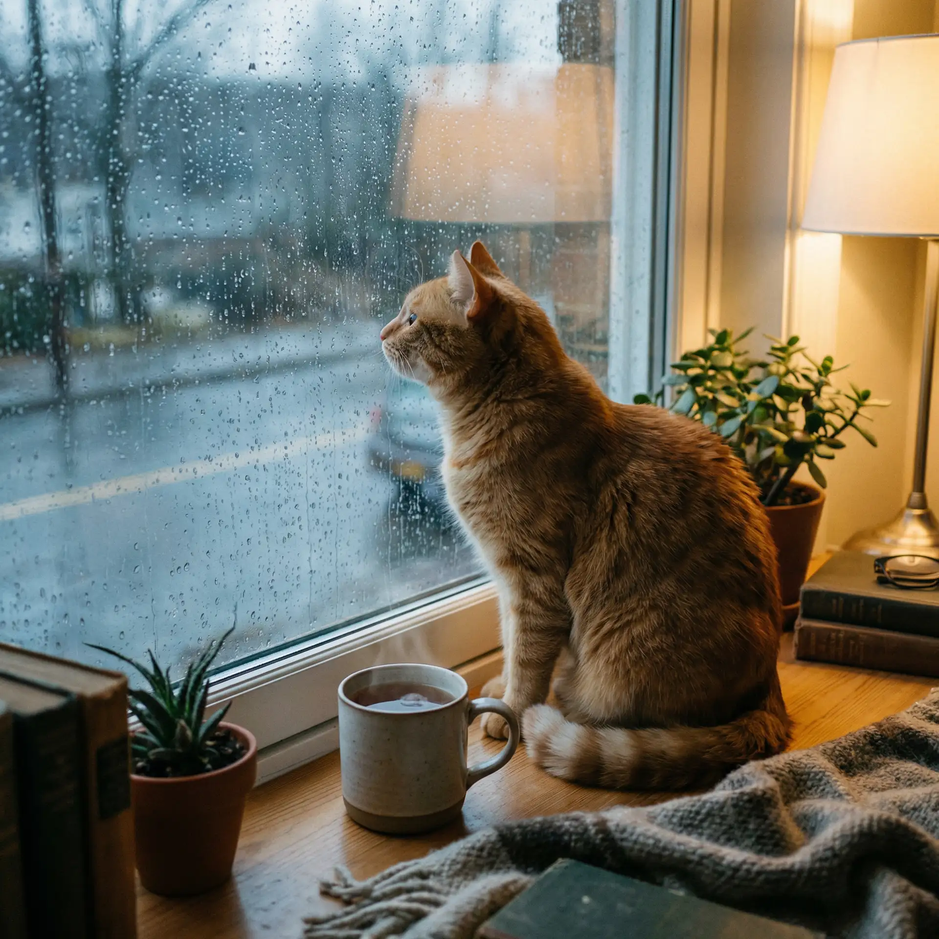 猫咪望着窗外的雨 - 新木乃伊迅雷下载